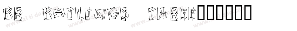 KR Katlings Three字体转换